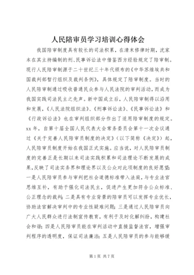 人民陪审员学习培训心得体会.docx