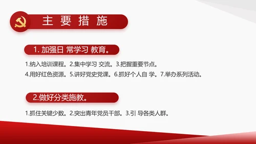 党支部党史学习教育工作总结动态PPT