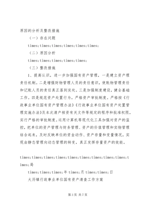 事业单位国有资产清查工作报告范文.docx