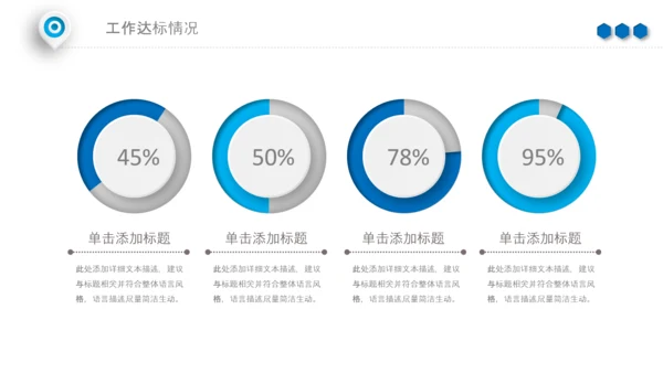 蓝色工作汇报述职年终总结PPT