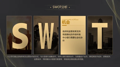 黑金质感项目战略商业计划书通用PPT模板