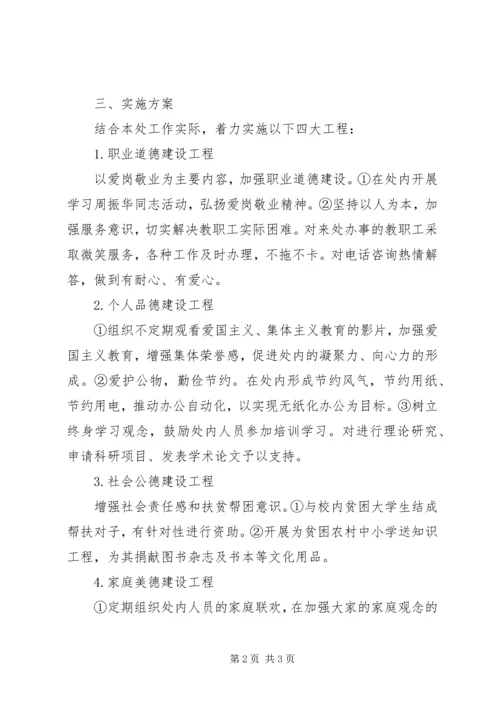 人事处精神文明建设方案.docx