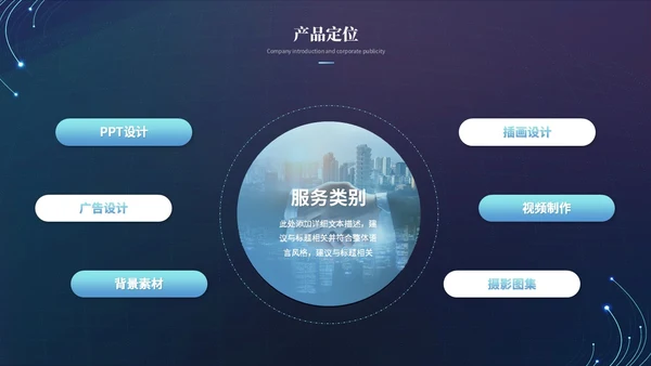 简约科技风线条互联网商业计划书产品介绍产品发布ppt模板