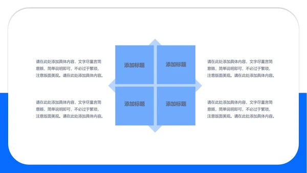 蓝色商务风总结汇报PPT模板