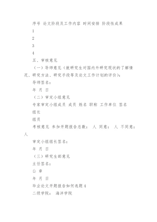 毕业论文开题报告如何选题.docx