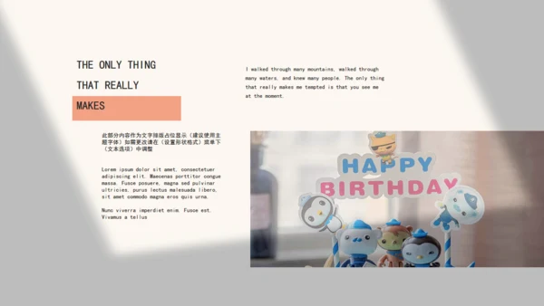 生日快乐生日会相册通用PPT模板