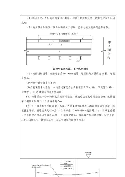 隧道深埋中心水沟技术交底.docx