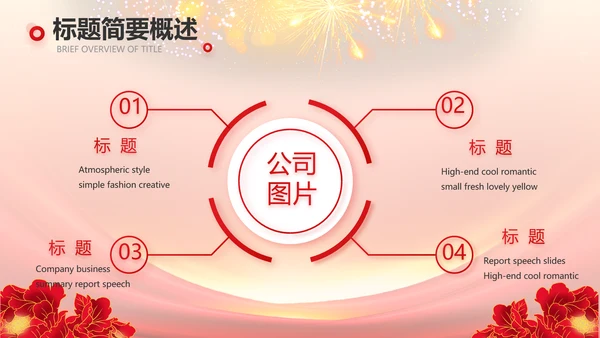 红色喜庆社区文艺晚会活动策划动态PPT