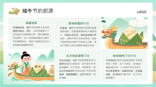 绿色中国风端午节日PPT
