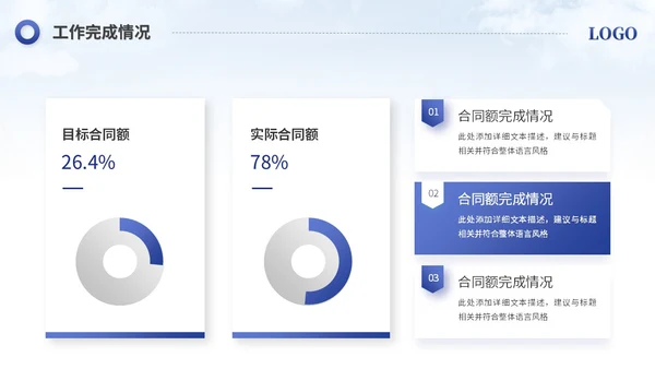 简约励志风销售工作总结工作报告述职报告ppt模板