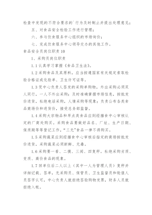 食品安全员岗位职责.docx