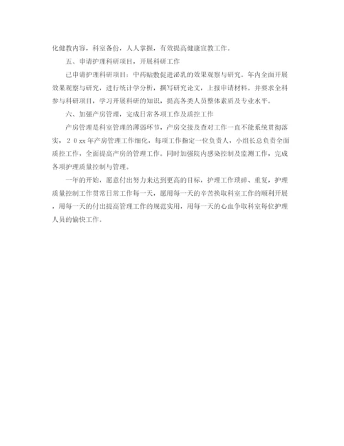 精编之医院妇产科的工作计划范文.docx