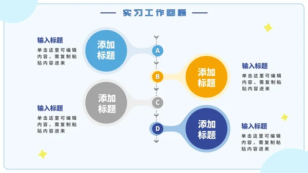 蓝色卡通实习期转正述职报告PPT模板