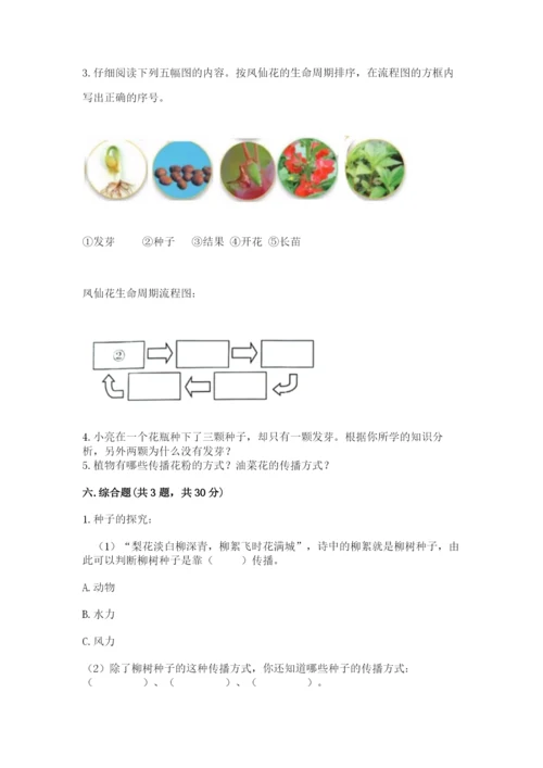 科学四年级下册第一单元植物的生长变化测试卷及参考答案【考试直接用】.docx