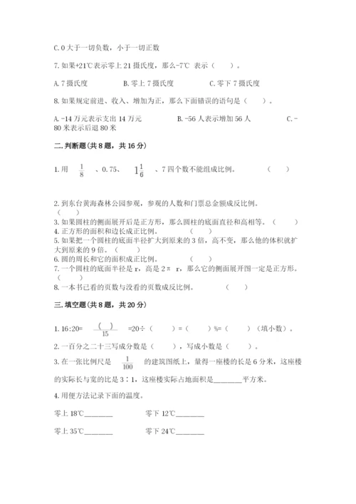 小升初数学期末测试卷精品【有一套】.docx