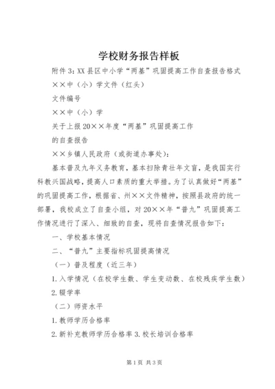 学校财务报告样板 (2).docx