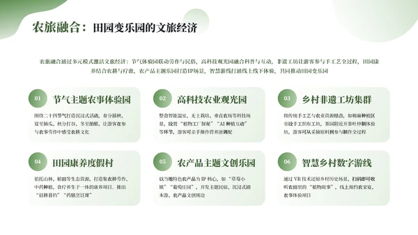 绿色简约农业发展新农业新动能通用PPT模板
