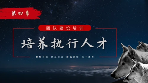 如何打造狼性团队培训狼文件通用PPT模板