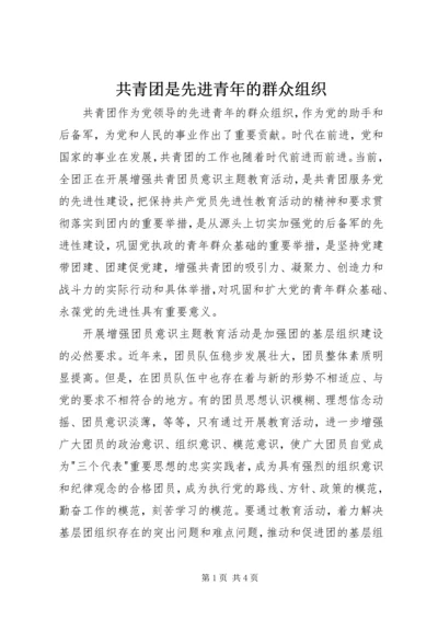 共青团是先进青年的群众组织.docx