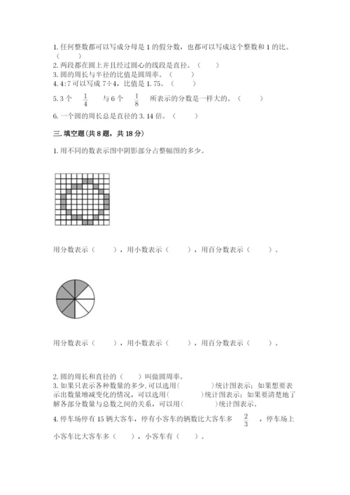 六年级数学上册期末考试卷附答案（夺分金卷）.docx