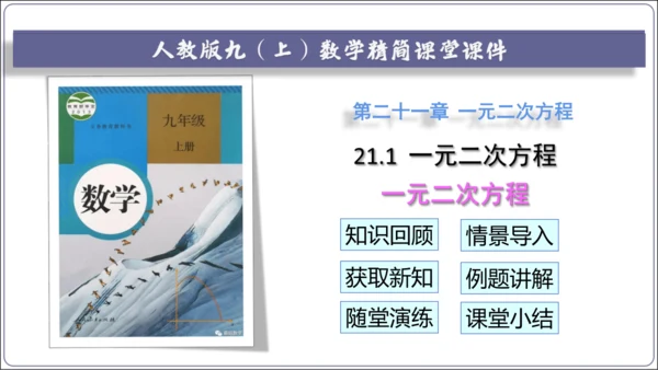 21.1一元二次方程课件（共27张PPT）【人教九上数学精简课堂课件】