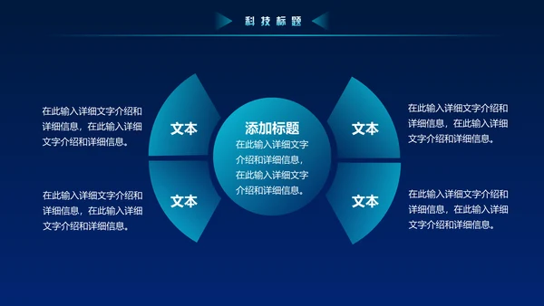 蓝色科技风大数据动态粒子风量子通用PPT模板
