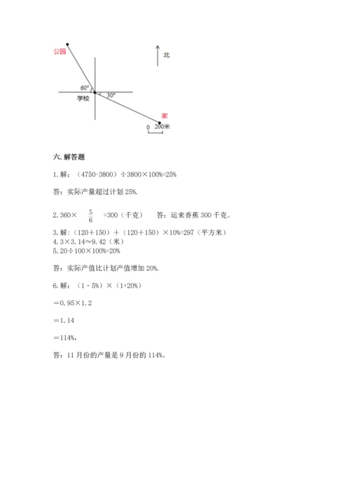 人教版六年级上册数学期末测试卷（名师推荐）word版.docx