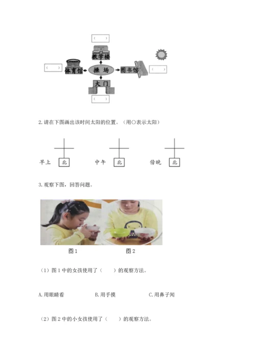 教科版二年级上册科学期末测试卷精品（黄金题型）.docx