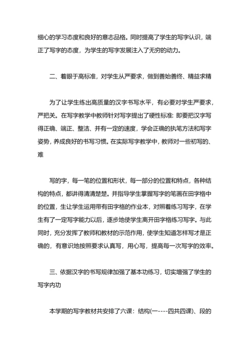 写字教学总结.docx