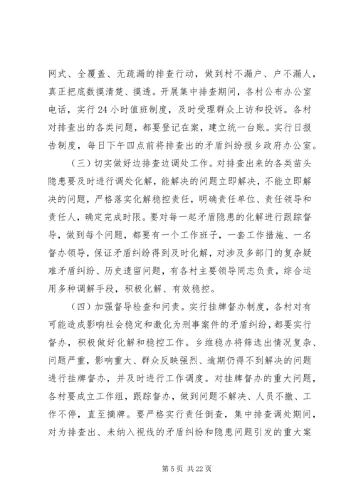 西城乡政府稳定信访实施方案.docx