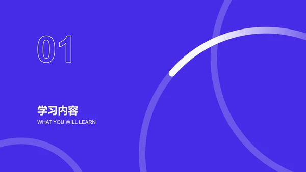 长春花蓝简约风通用学习总结PPT模板