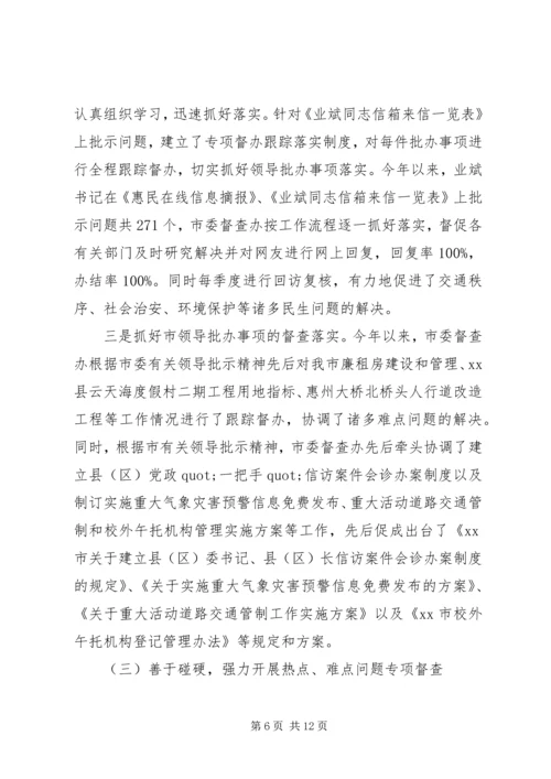 督查办工作总结及工作计划.docx