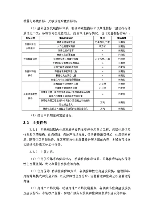 城市住房建设规划编制导则