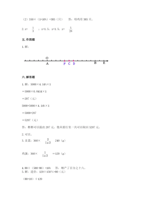 北京版六年级下册数学期末测试卷及答案【最新】.docx