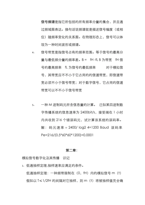 2022年自考通信概论复习资料.docx