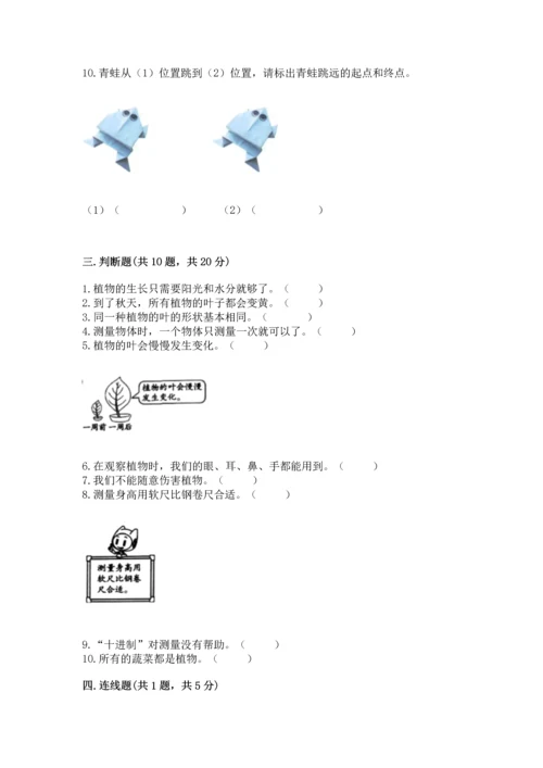 教科版小学一年级上册科学期末测试卷含完整答案【全优】.docx