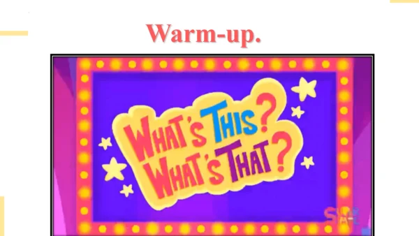 Module 6 Unit 1 What’s this （课件）- 一年级英语同步备课 （外研版一起