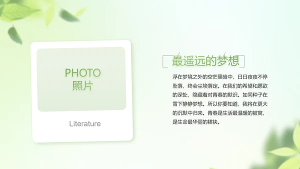 遇夏文艺小清新工作总结汇报动态PPT