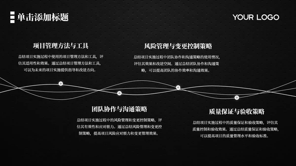 黑色商务风部门架构概览