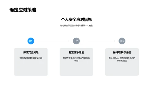 大雪应对策略讲座PPT模板