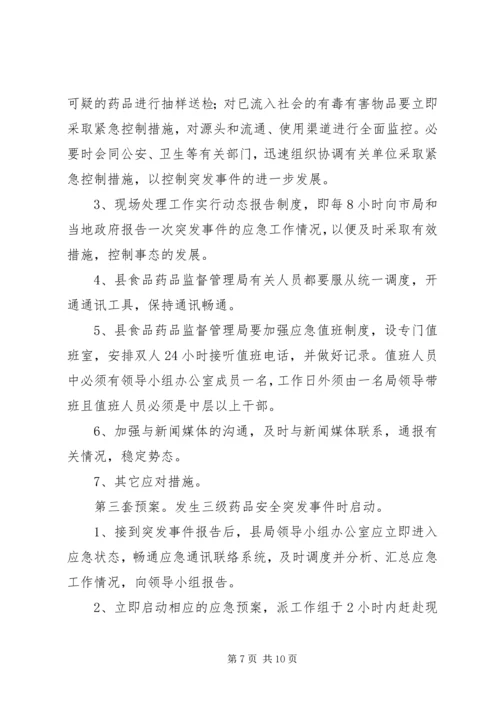 药品安全突发事件应急预案 (7).docx