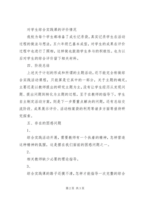 小学综合实践活动汇报材料.docx