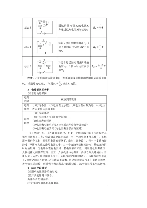 【轻松备课】人教版物理九年级上 期末总复习 教学详案