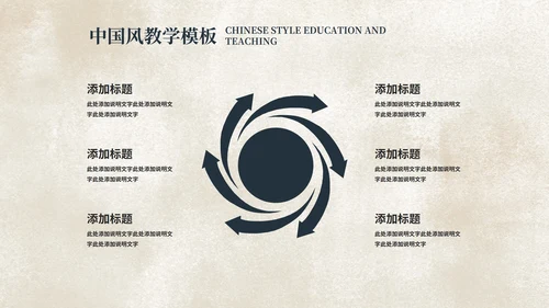 中国风国学传统文化主题教育PPT模板