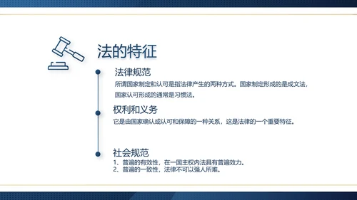 蓝色大气法律律师工作总结汇报PPT