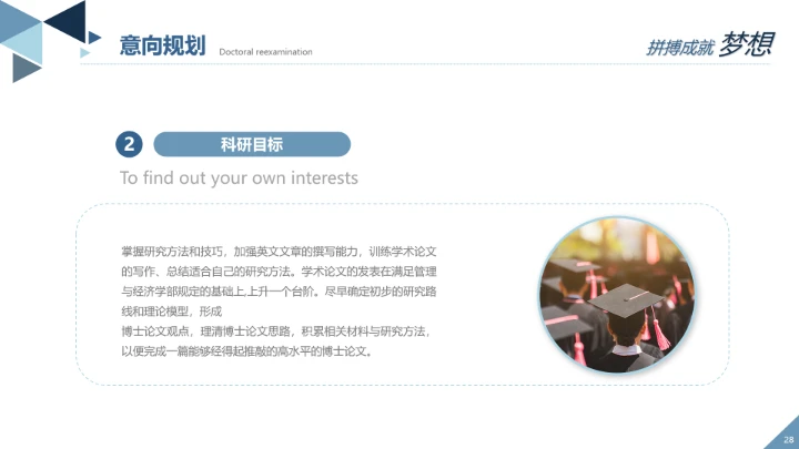 各大学通用博士研究生入学复试汇报PPT模版