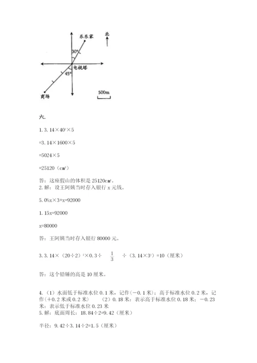 小学六年级数学摸底考试题精编.docx