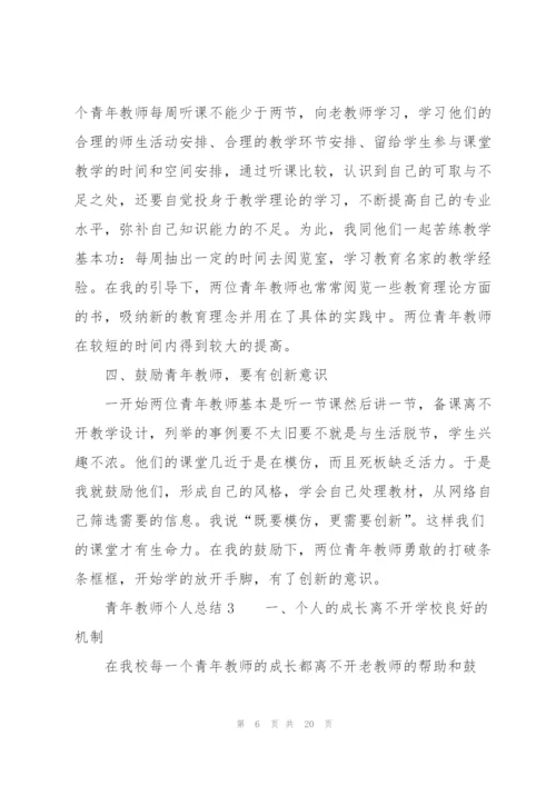 青年教师个人总结（5篇）.docx