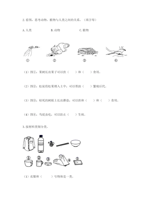 教科版小学二年级上册科学期末测试卷ab卷.docx