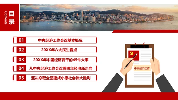 中央经济工作会议解读通用PPT课件模板